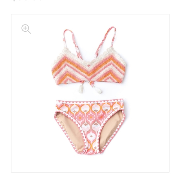 Shide Critters Summer Sorbet Girls Crochet Tie Back Bikini Size 16 NWOT - Picture 2 of 8